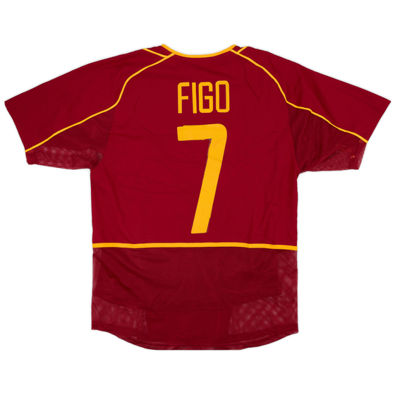 2002-04 Portugal Home Shirt Figo #7 - 7/10 - (M)