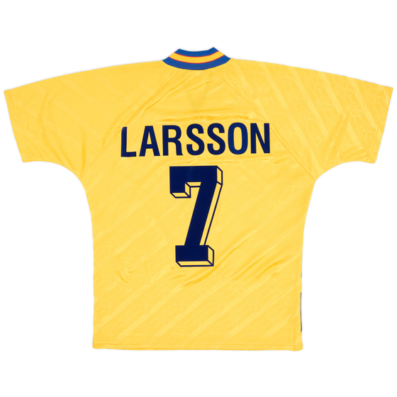 1994-96 Sweden Home Shirt Larsson #7 - 9/10 - (M)