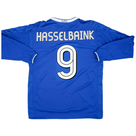 2003-05 Chelsea Home L/S Shirt Hasselbaink #9 - 9/10 - (M)