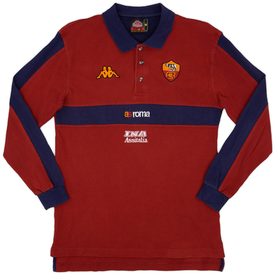 2000-01 Roma Kappa Polo L/S Shirt - 8/10 - (M)