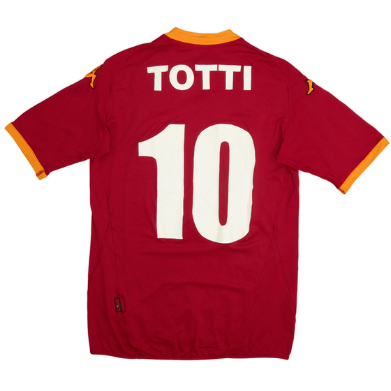 2007-08 Roma Home Shirt Totti #10 - 7/10 - (M)