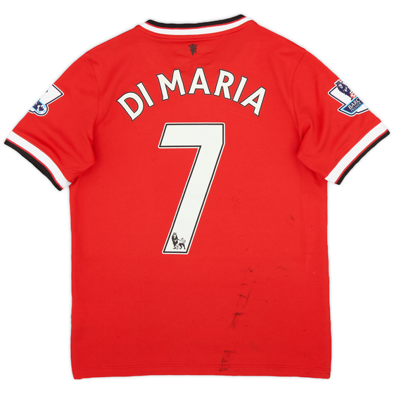 2014-15 Manchester United Home Shirt Di Maria #7 - 6/10 - (L.Boys)