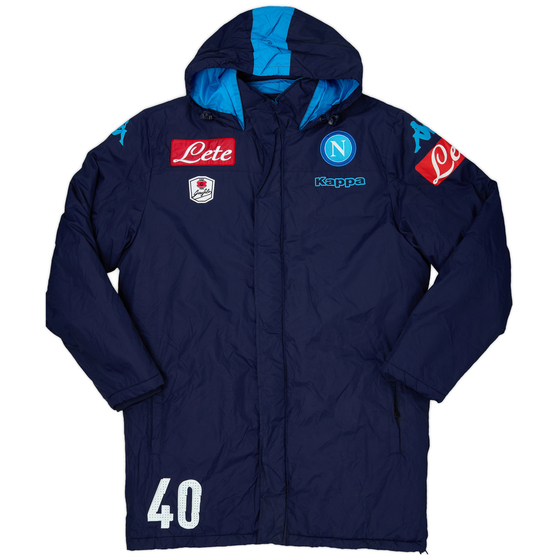 2015-16 Napoli Kappa Player Issue Padded Bench Coat #40 - 9/10 - (XL)