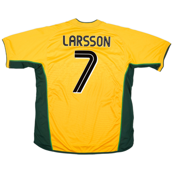 2002-03 Celtic Away Shirt Larsson #7 - 8/10 - (XL)