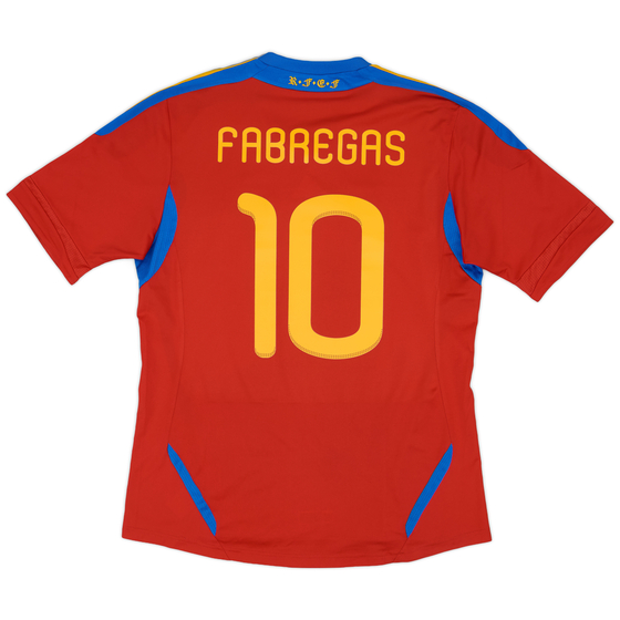2010-11 Spain Home Shirt Fabregas #10 - 4/10 - (L)