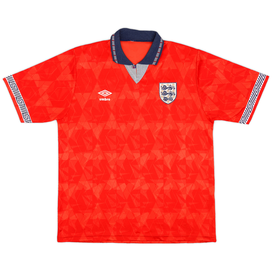 1990-93 England Away Shirt - 8/10 - (L)
