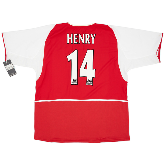 2002-04 Arsenal Home Shirt Henry #14 (XXL)