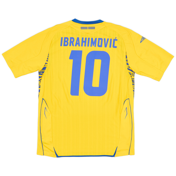 2007-09 Sweden Home Shirt Ibrahimović #10 - 8/10 - (L)