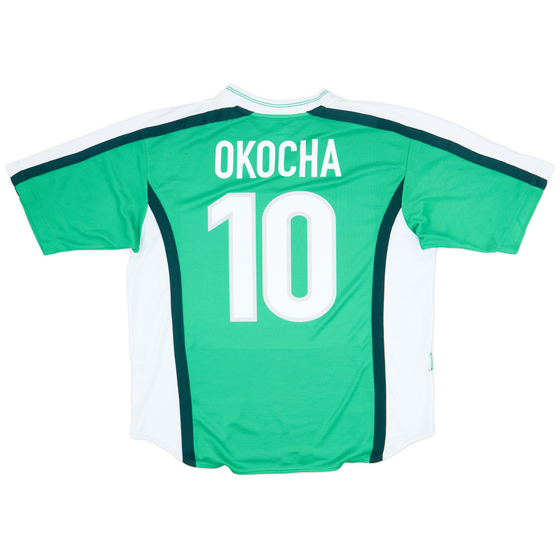 1998-00 Nigeria Home Shirt Okocha #10 - 9/10 - (XL)