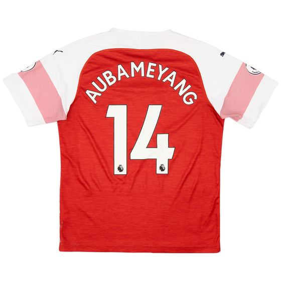 2018-19 Arsenal Home Shirt Aubameyang #14 - 7/10 - (L)