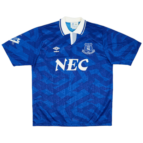1991-93 Everton Home Shirt - 8/10 - (XL)