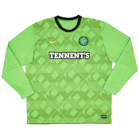 2010-11 Celtic Away L/S Shirt - 7/10 - (XXL)