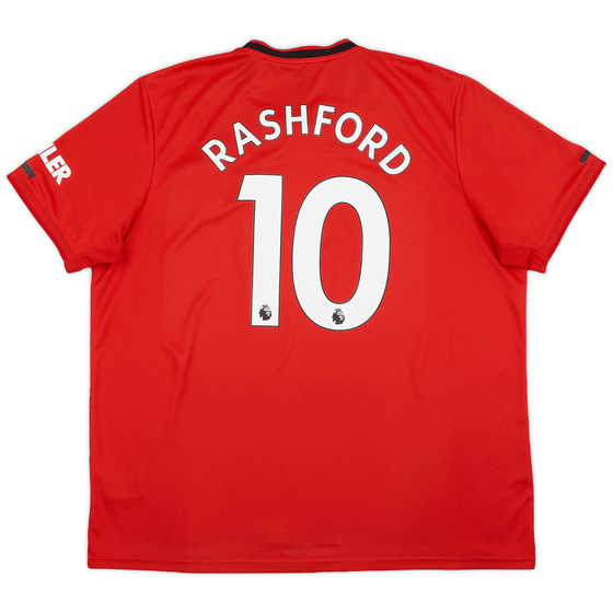 2019-20 Manchester United Home Shirt Rashford #10 - 9/10 - (XXL)