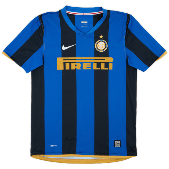 2008-09 Inter Milan Home Shirt - 8/10 - (XL.Boys)