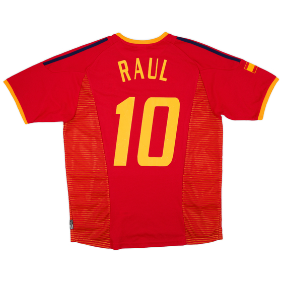 2002-04 Spain Home Shirt Raul #10 - 7/10 - (L)