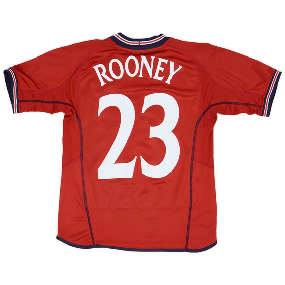 2002-04 England Away Shirt Rooney #23 - 9/10 - (XL.Boys)