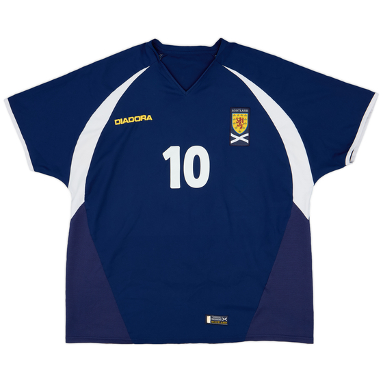 2003-05 Scotland Home Shirt #10 - 9/10 - (XL)