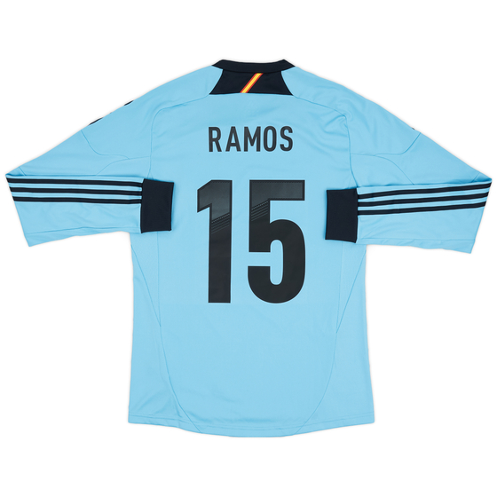 2012-14 Spain Player Issue Away L/S Shirt Ramos #15 (M)