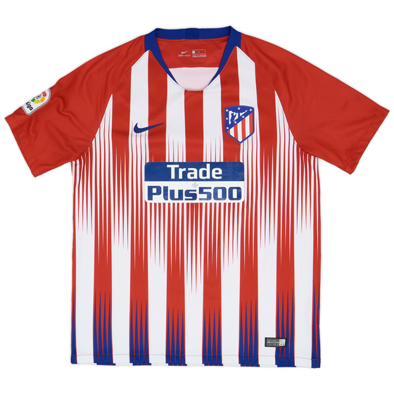 2018-19 Atletico Madrid Home Shirt - 9/10 - (L)