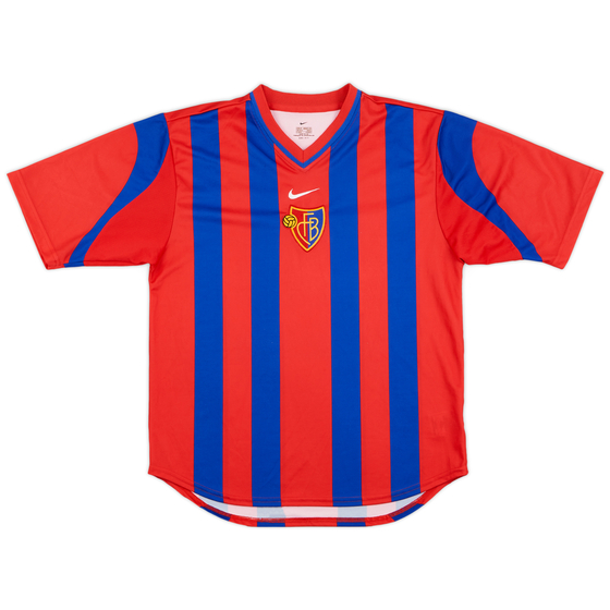 2000-02 FC Basel Signed Home Shirt - 9/10 - (M)