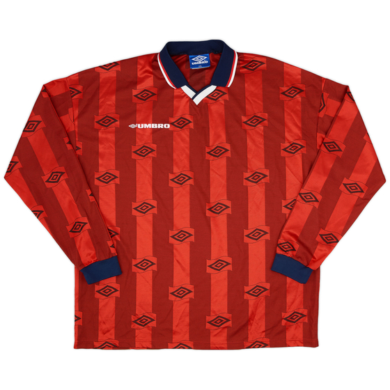 1998 Umbro Template L/S Shirt (England) - 9/10 - (XXL)