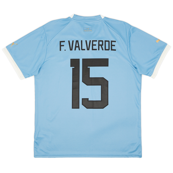 2022-23 Uruguay Home Shirt F.Valverde #15