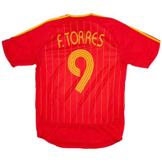 2006-08 Spain Home Shirt F.Torres #9 - 6/10 - (M)
