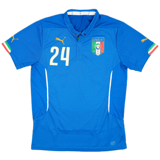 2014-15 Italy Player Issue Home Shirt #24 - 5/10 - (L)