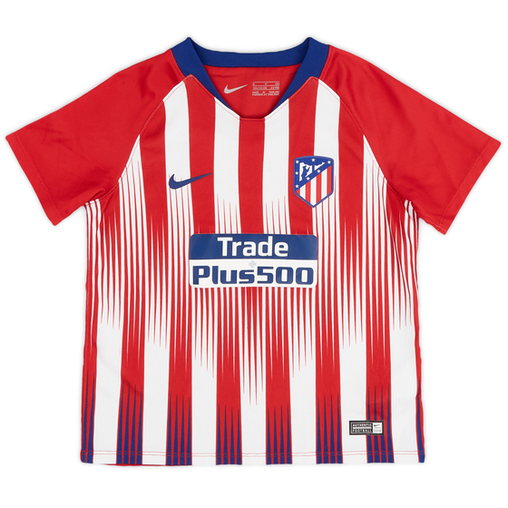 2018-19 Atletico Madrid Home Shirt - 8/10 - (XS.Boys)
