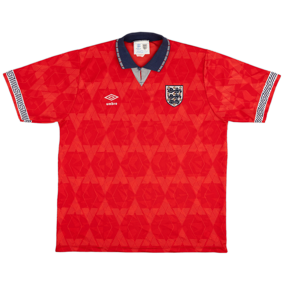 1990-93 England Away Shirt - 9/10 - (L)