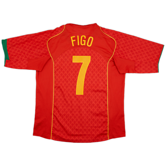 2004-06 Portugal Home Shirt Figo #7 - 8/10 - (XL)