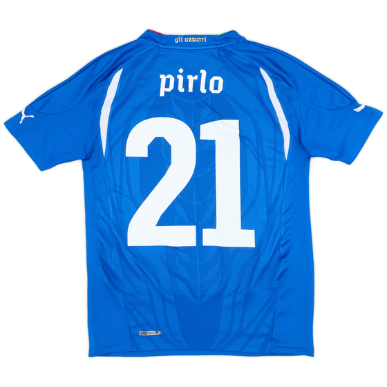2010-12 Italy Home Shirt Pirlo #21 - 7/10 - (XL.Boys)