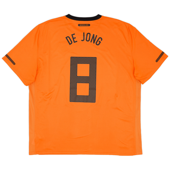 2010-11 Netherlands Home Shirt De Jong #8 - 8/10 - (XXL)
