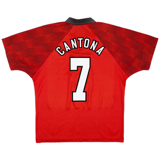 1996-98 Manchester United Home Shirt Cantona #7 - 8/10 - (M)
