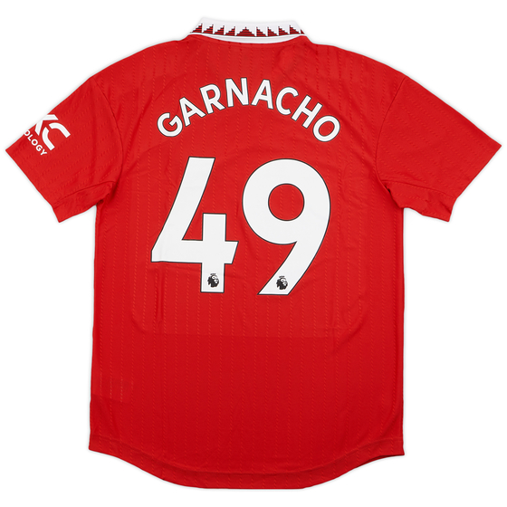 2022-23 Manchester United Authentic Home Shirt Garnacho #49 (M)