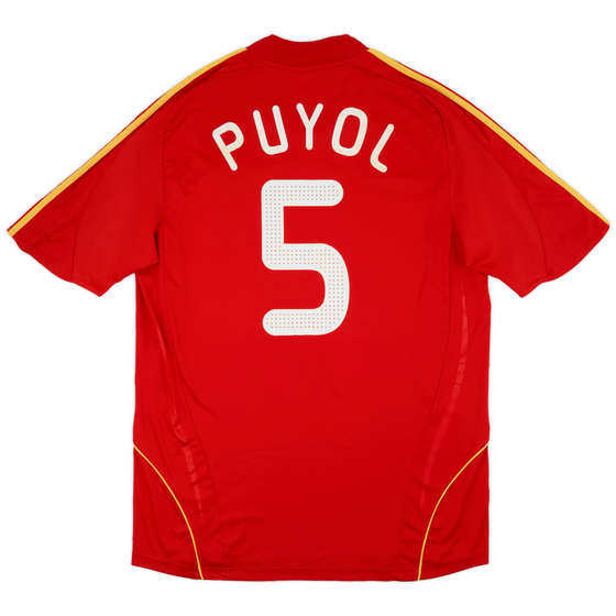 2007-09 Spain Home Shirt Puyol #5 - 4/10 - (XL)