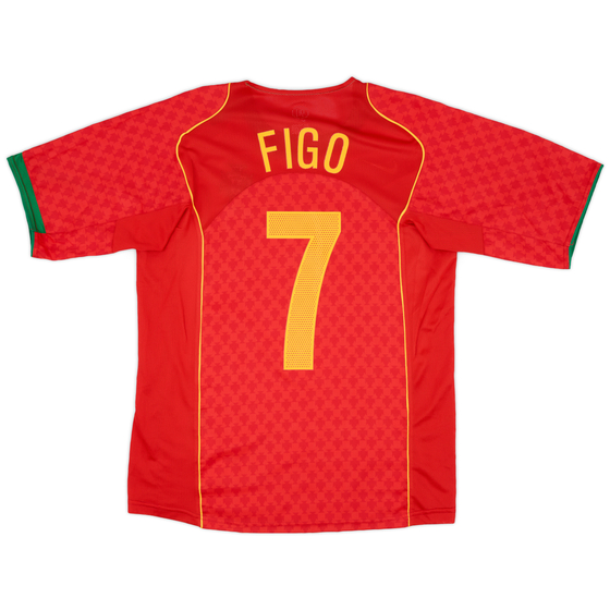 2004-06 Portugal Home Shirt Figo #7 - 10/10 - (M)
