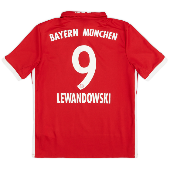 2016-17 Bayern Munich Home Shirt Lewandowski #9 - 7/10 - (M.Boys)