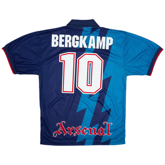 1995-96 Arsenal Away Shirt Bergkamp #10 - 8/10 - (L)