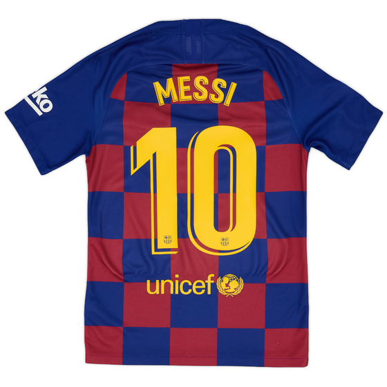 2019-20 Barcelona Home Shirt Messi #10 - 9/10 - (S)