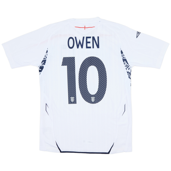 2007-09 England Home Shirt Owen #10 - 8/10 - (M)