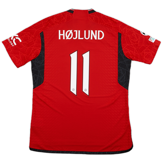 2023-24 Manchester United Authentic Home Shirt Højlund #11 (L)