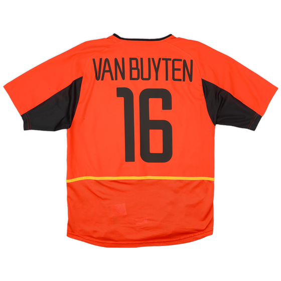 2002-04 Belgium Home Shirt Van Buyten #16 - 6/10 - (M)