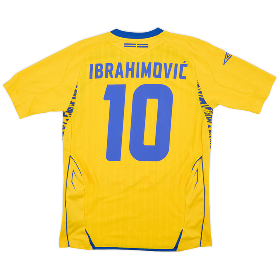 2007-09 Sweden Home Shirt Ibrahimovic #10 - 6/10 - (S)