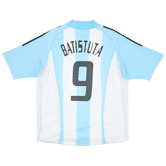 2002-04 Argentina Player Issue Home Shirt Batistuta #9 - 9/10 - (L)