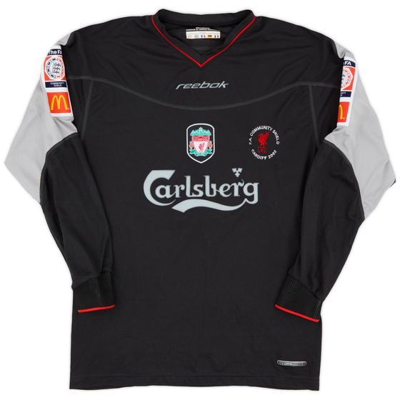 2002-04 Liverpool 'Community Shield Cardiff 2002' Away L/S Shirt - 7/10 - (S)