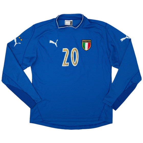 2003-04 Italy Home L/S Shirt #20 - 3/10 - (Women's XL)
