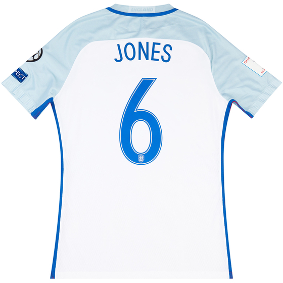 2016-17 England Match Issue Home Shirt Jones #6