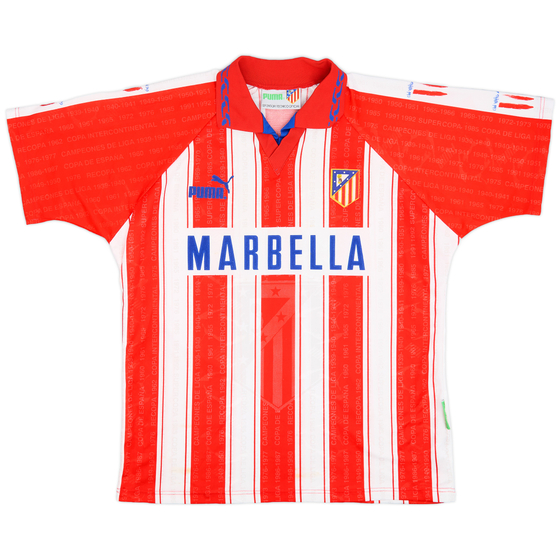 1994-95 Atletico Madrid Home Shirt - 8/10 - (M)