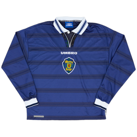 1998-00 Scotland Home L/S Shirt - 8/10 - (M)